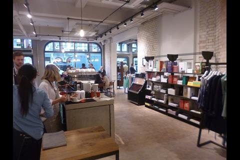 Fernandez & Wells cafe area in Jigsaw, Duke St